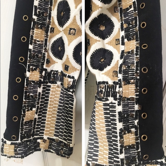 💞HP💞 ZARA Embroidered Embellished Aztec Jacket - Picture 6 of 8
